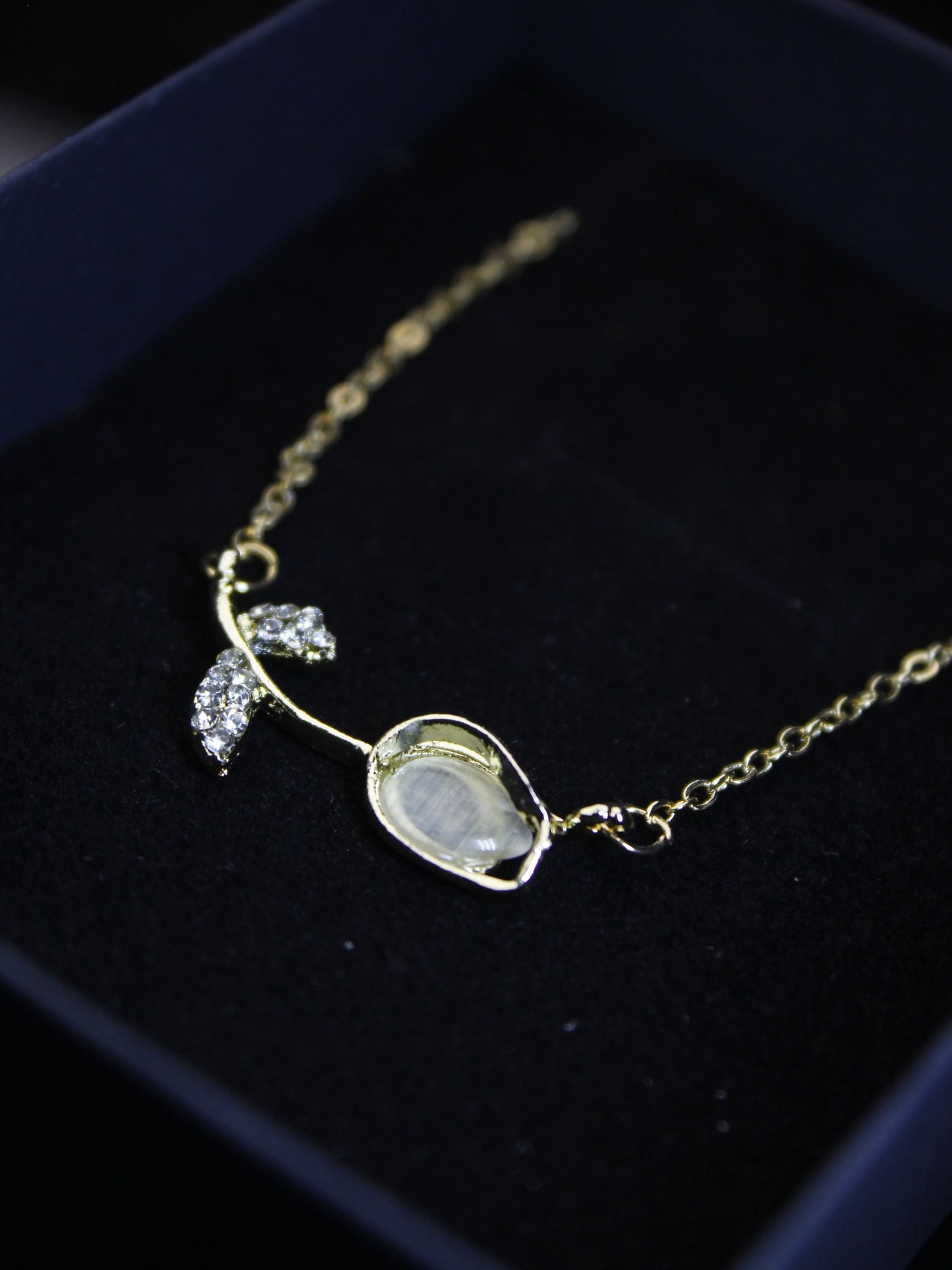 Delicate Gold-Plated Floral Bud Necklace