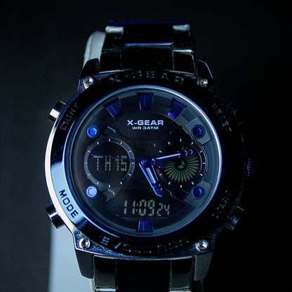 X-GEAR TIME VISION Watch – Bold & Modern Dual Display