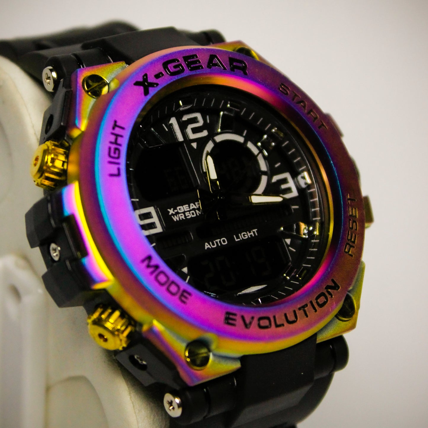 X-GEAR Dual-Display Watch – Stylish & Water-Resistant